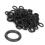 100 Pcs Rubber Tattoo O‑Rings for Machine Fixing, Elastic, 100 Count 1