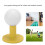 Golf Tee Gummi Material Höhenanpassung Gelb 6