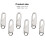 6pcs Detachable Zipper Pull Tab Replacement Backpack Clothing Zipper Pullers 5