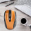 Wireless Optical Gaming Mouse with Adjustable DPI 1600, Orange 7