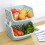 Stackable Storage Bins for Pantry 1 Pack Small Open Front Storage Bins, For Organizing Food, Kitchen, and Bathroom Essentials (GRAY) 3