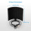 U-Shaped Pop Filter Windproof Shield for Recording 2 pcs 2
