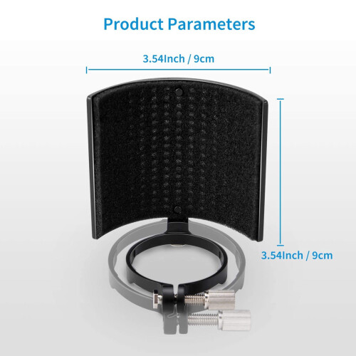 U-Shaped Pop Filter Windproof Shield for Recording 2 pcs 1