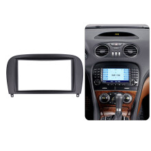 2Din Radio Fascia Panel Frame for Mercedes R230 G WAGON G500 G55 Black