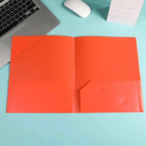 Plastic File Folders with Pockets Heavy Duty 12 2