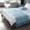 Soft Knitted Blanket with Fringe Blue 180x130cm 4