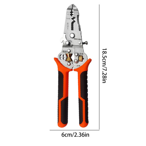 Wire Stripper Tool, Multifunctional Wire Stripper Crimper Cable Stripper Tool, Cable Crimping Tool Ergonomic Wire Stripping Tool for Electricians 1