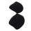 V-Shaped Push Up Backless Silicone Bra Black D Cup Self Adhesive Strapless 2