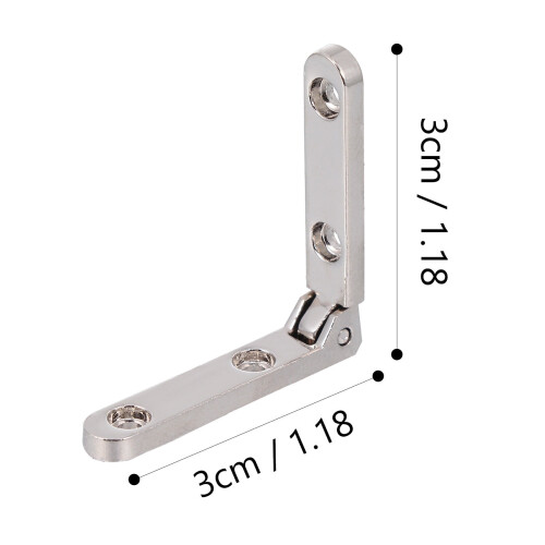 ROSENICE 10 Pcs Tiny Hinges for Crafts Wooden Box High Performance 1