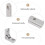 ROSENICE 10 Pcs Tiny Hinges for Crafts Wooden Box High Performance 3