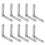 ROSENICE 10 Pcs Tiny Hinges for Crafts Wooden Box High Performance 4