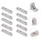 ROSENICE 10 Pcs Tiny Hinges for Crafts Wooden Box High Performance 7