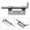 2Pcs Spring Loaded Latches Security Bolt Latch Tone Door Cabinet Hinges 4