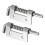 2Pcs Spring Loaded Latches Security Bolt Latch Tone Door Cabinet Hinges 5