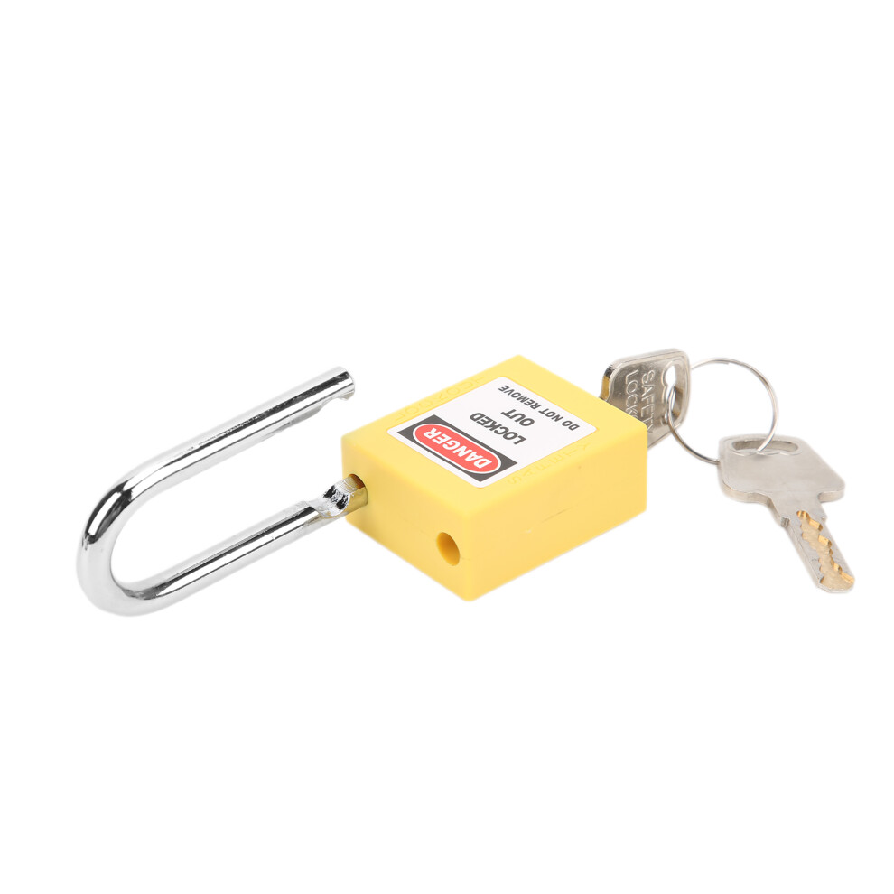 Insulation Lockout Padlock 38Mm Safety Lock For Machinery Loto Yellow 7891391659143