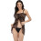 Blommig, transparent spetsstrandsarong för kvinnor 6