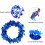 Star Tinsel Garland with Wire 7.5m Blue x2 2