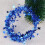 Star Tinsel Garland with Wire 7.5m Blue x2 3