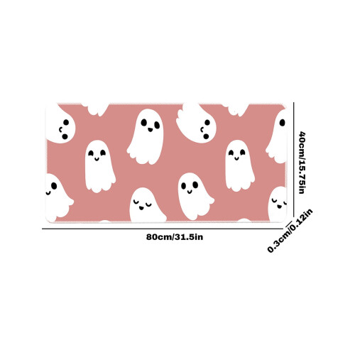 Halloween pink cute ghost mouse pad B 2