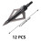 Crossbow Broadheads 3-Blade 12-Pack with Storage Box 6