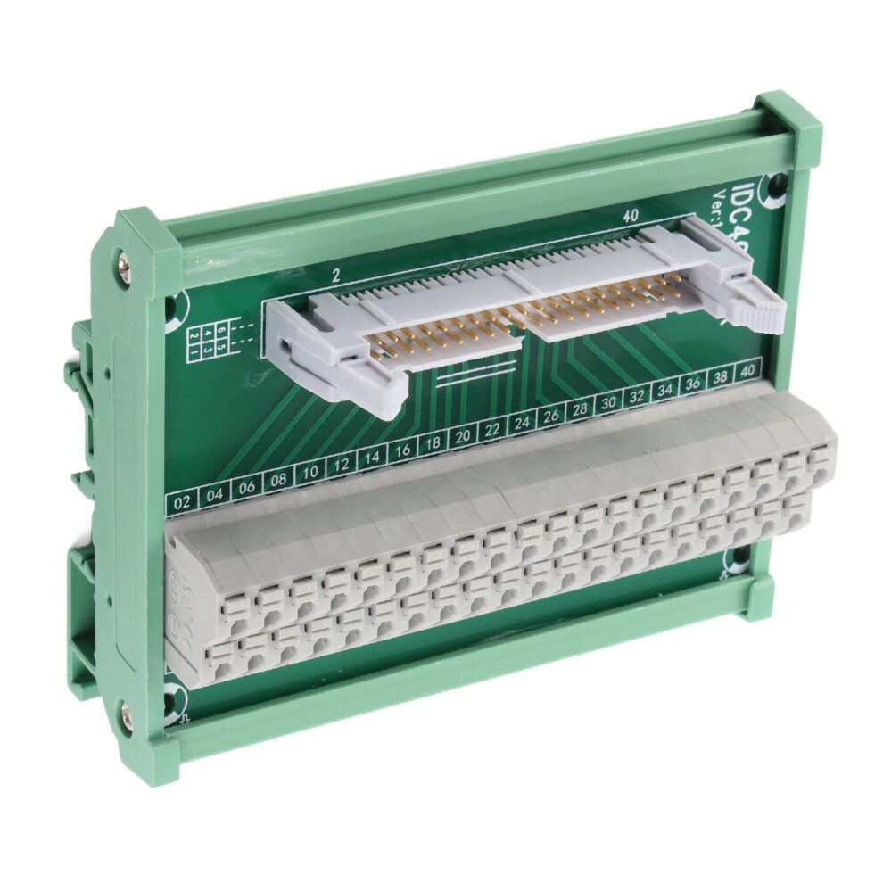40Pin Idc Header Breakout Terminal Block Gold