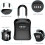 Key Lock Box for Outside, Lock Box for House Key, 4-Digit Combination Security Lockbox, Portable Wall Mounted Storage Lock box 5