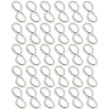 30Pcs Stainless Steel Hollow 8-Shape Pendant Bezel Jewelry Frame