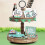 Wooden Portioning Tray Decorative Ornaments Home Table Decorations 4PC 2
