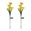 Solar Garden Lights with 8 Lily Flowers 2-Pack 2