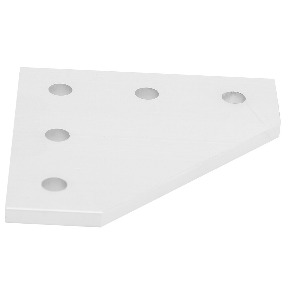 4Pcs Aluminum Joining Plates 2020L, 5-Hole, Silver, Right Angle Connectors 8021391660200