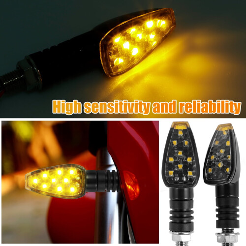 LED Amber Turn Signal Lights 12V 4 pcs 2