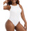 Macacão feminino sem mangas com decote halter e modelagem justa 2