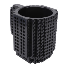 Build On Brick Becher – Schwarzer Kunststoff PVC Kaffeetasse, Vielseitige Wohnaccessoires für Kinder