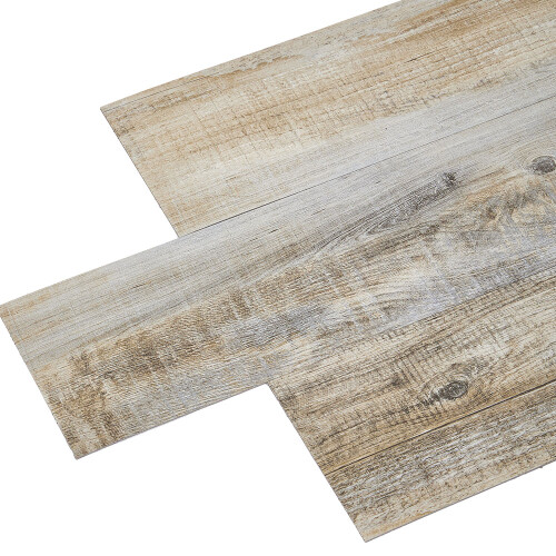 36pcs Wood Effect Self Adhesive Flooring, Yellow+Grey
