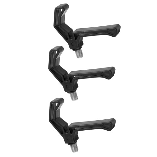 Fish Pole Support Bracket Black Plastic Large Opening Fishing Accessories