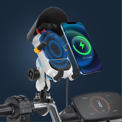 Smart Wireless Motorcycle Phone Charger Holder 15W 2