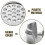 Topbathy bathroom sink overflow plug silver plastic 6 pcs 5