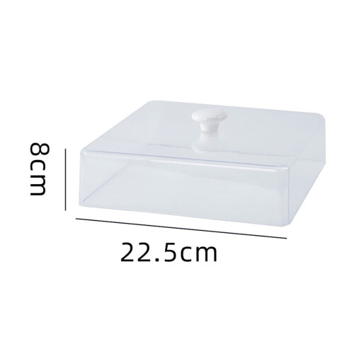 Clear Square Cake Display Dome Cloche Protector for Desserts 1