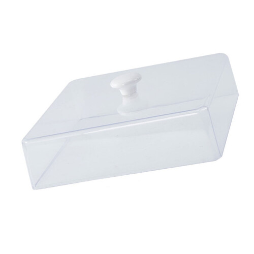 Clear Square Cake Display Dome Cloche Protector for Desserts 2