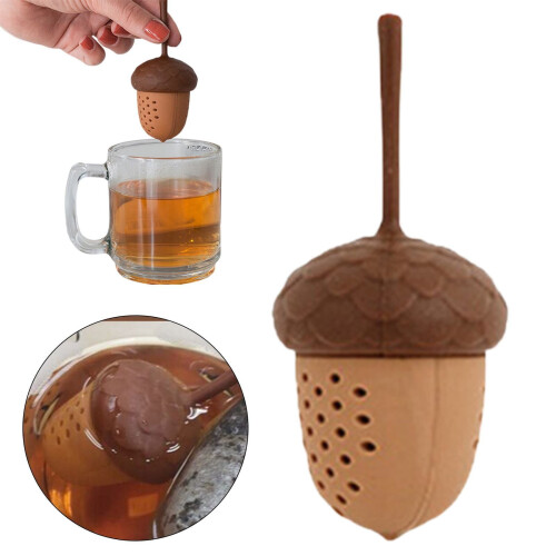 Silicone Tea Infuser & Pinecone Strainer Set – Stylish, Functional, Compatible with All Teapots 2