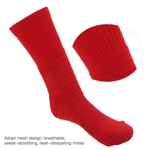 Basketball Socken Mesh Anti-Rutsch Rot