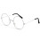Vintage Round Metal Eyeglass Frames Silver 1
