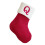 7-Zoll Mini-Weihnachtsstrumpf mit Initialen, rot, bestickt 1