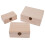 Plain Wooden Square Storage Boxes with Hinged Lid Decorative Craft Keepsake Wedding Gift Box, S 1PC 1