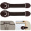 NICEXMAS Lucchetti per genitori Marrone 12 pezzi 7,9X2,0X0,4 pollici 1