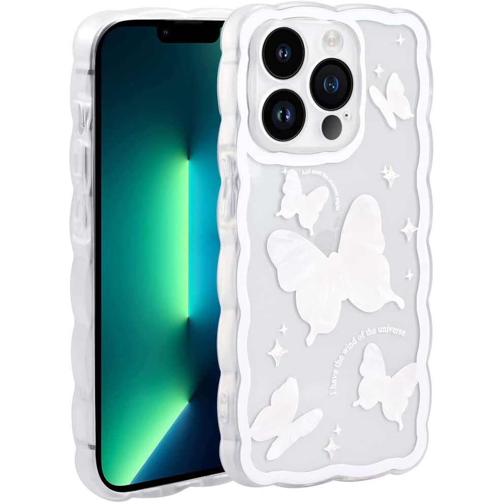 Cute Cartoon Butterflies Kawaii Tpu Bumper Case Compatible With Iphone 11 Pro (5.8") White 9479868435070