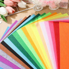 OUNONA Felt Sheets Assorted Colors 20 pcs
