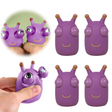 Juguetes con ojos, clips y herramientas de descompresión pequeños para juegos de ventilación y compresión, salchicha rota de 6 cm.