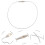 Hang Tag Lanyard Fasteners Silver 200 Pcs 1