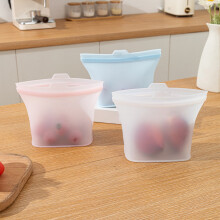 Sacos de silicone para armazenamento de alimentos, sacos herméticos para frutas e vegetais, bolsas de armazenamento multifuncionais reutilizáveis